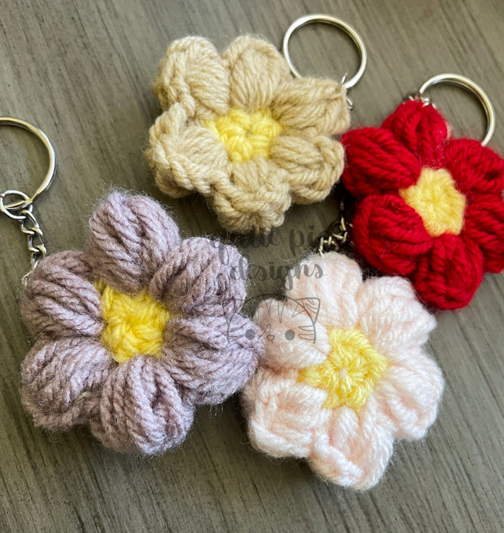 Simple Daisy Keychain