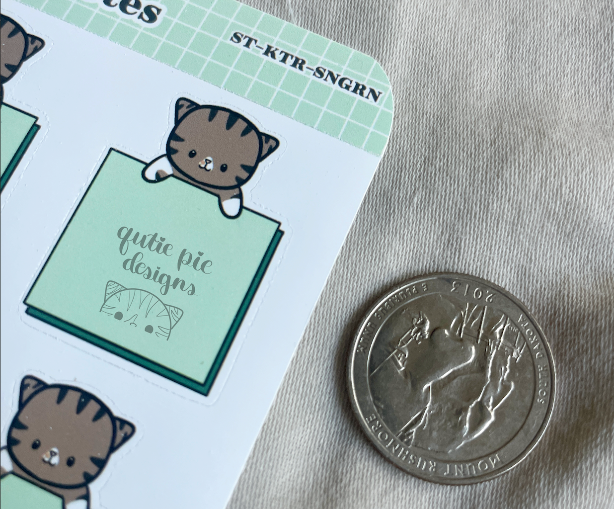 Sticky Note Kitty Stickers