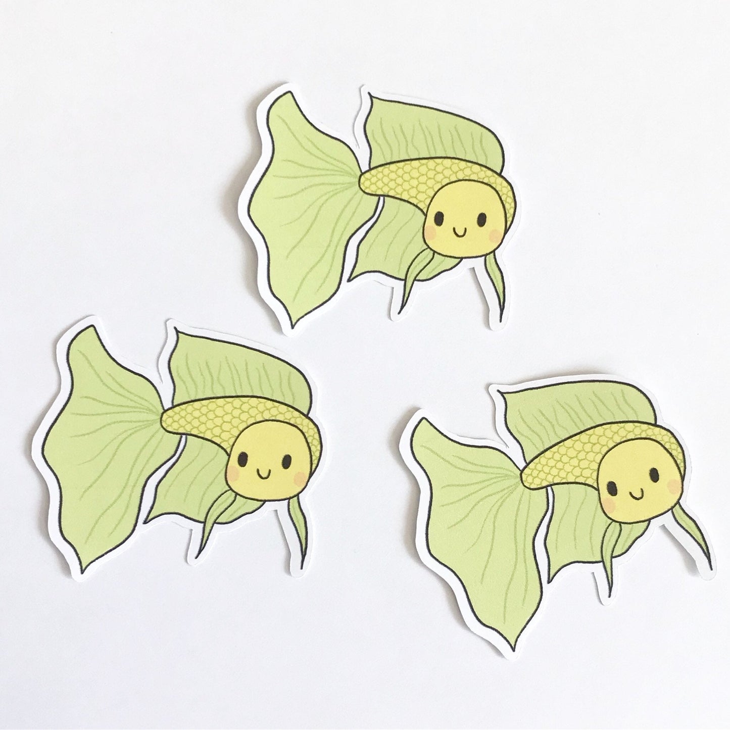 Male Globetta Stickers | Sticker Set for Betta Fish Lovers | Aquarium Planner Journal Stickers | Aquarium Lover Gift