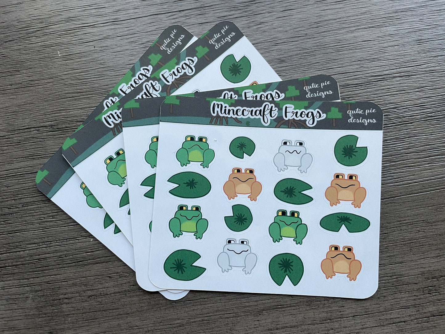 Minecraft Frog Stickers