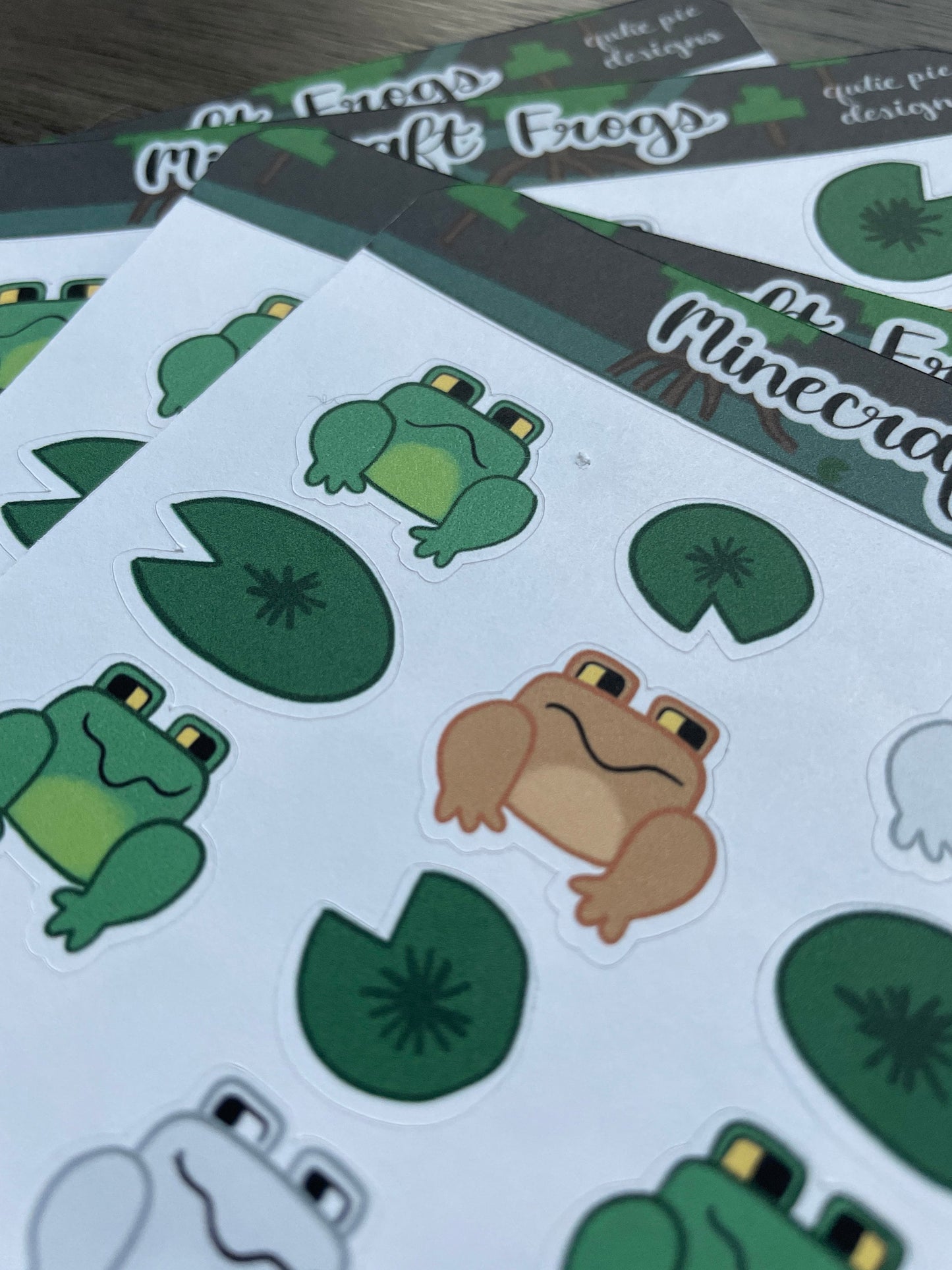 Minecraft Frog Stickers