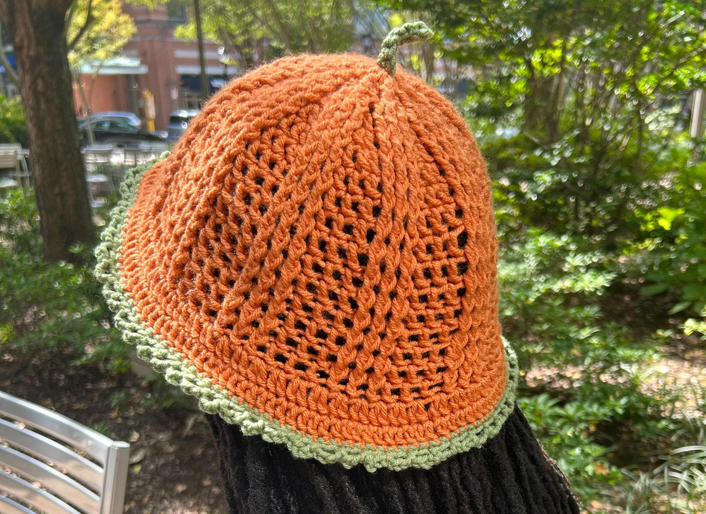 Pumpkin Crochet Bucket Hat