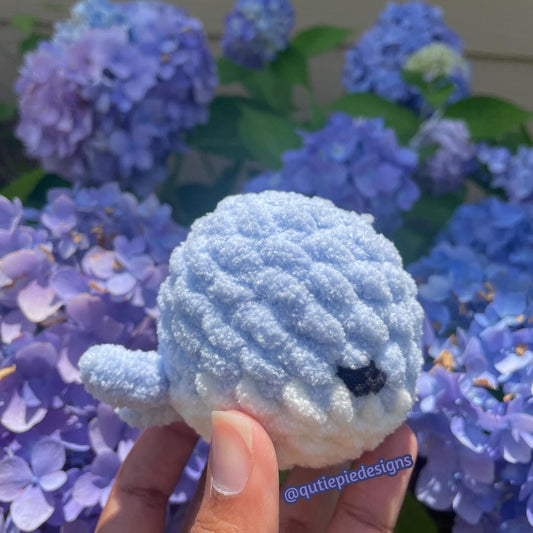 Mini Crochet Whale Plushie
