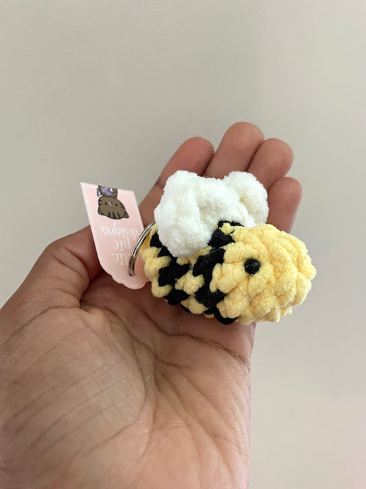Mini Plush Bee Keychain