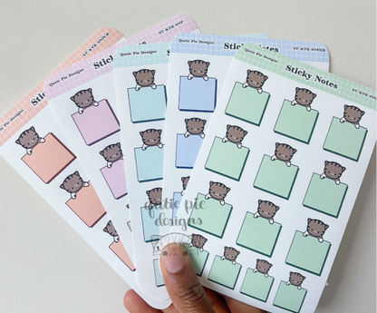 Sticky Note Kitty Stickers