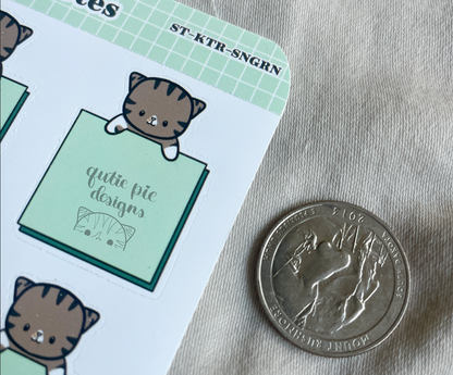 Sticky Note Kitty Stickers
