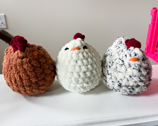 Crochet Mabel Chicken Plushie