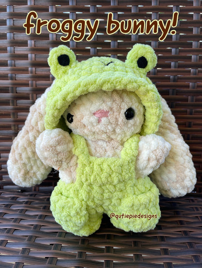 Froggy Bunny Crochet Plushie