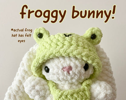 Froggy Bunny Crochet Plushie
