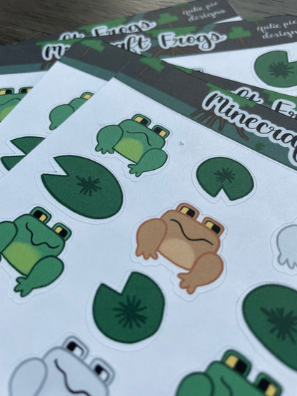 Minecraft Frog Stickers