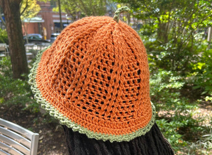 Cozy Pumpkin Crochet Hat Pattern | Cute Crochet Bucket Hat for Fall | Easy Pumpkin Hat Pattern with Photo Tutorial for Beginners