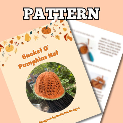 Cozy Pumpkin Crochet Hat Pattern | Cute Crochet Bucket Hat for Fall | Easy Pumpkin Hat Pattern with Photo Tutorial for Beginners